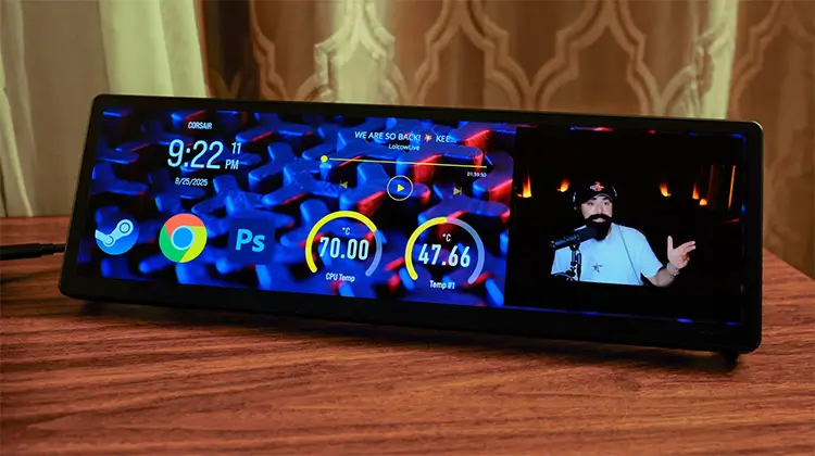 Corsair Xeneon Edge – innovativ touchskärm för både chassi och skrivbord