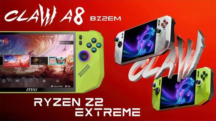 Snart släpps MSI Claw A8 – kraftfull handhållen spelmaskin med AMD Ryzen Z2 Extreme