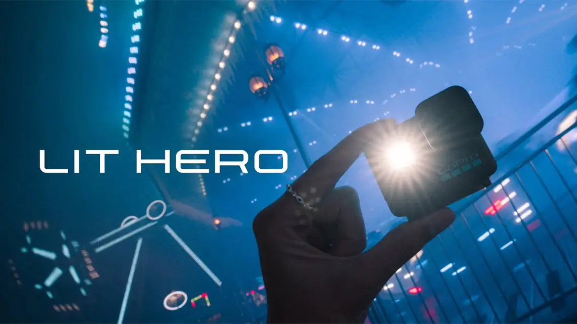 GoPro Lit Hero – actionkamera med integrerad LED-belysning