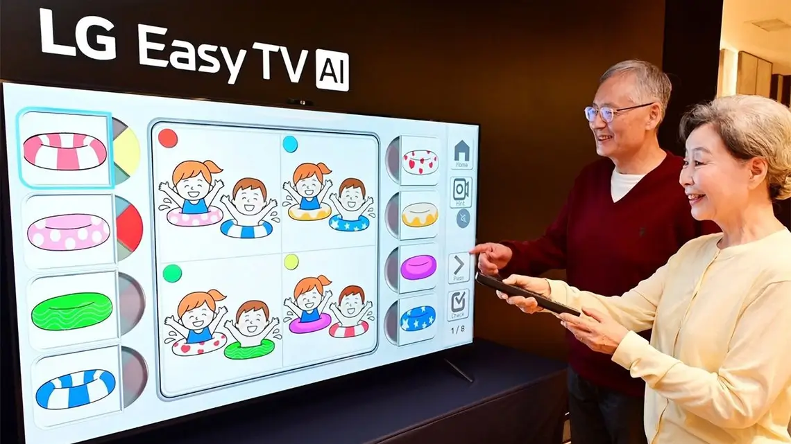LG lanserar ”enklare” TV-modeller för äldre – enklare, tydligare och mer stöd i vardagen