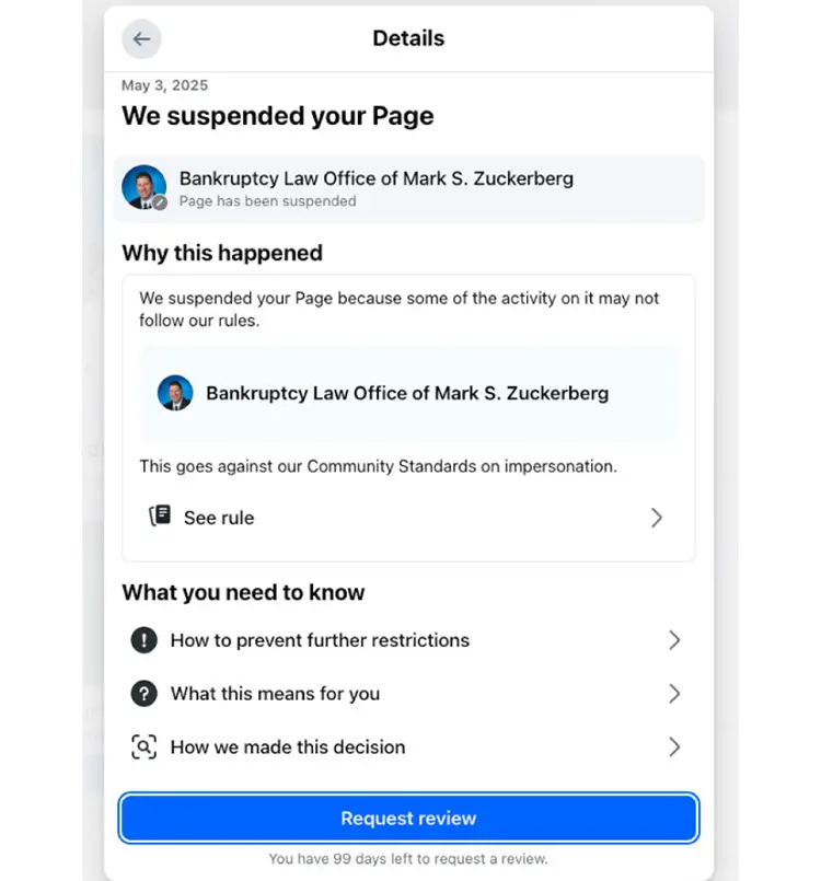 Mark Zuckerberg stämmer Meta (jo, du läste rätt)