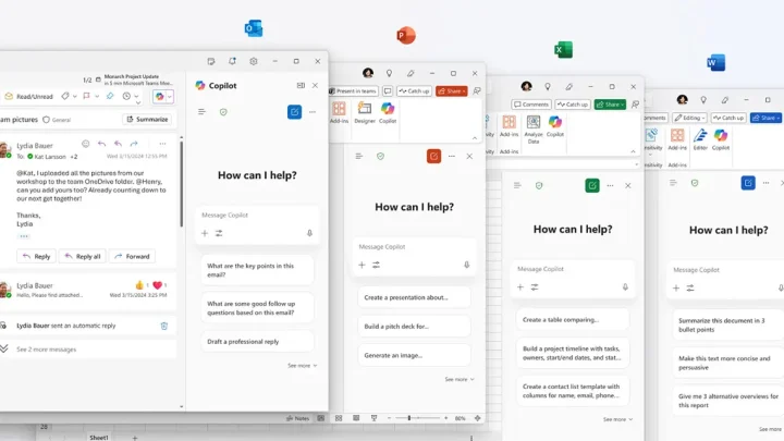 Microsoft lanserar gratis Copilot Chat i Office-appar för företag