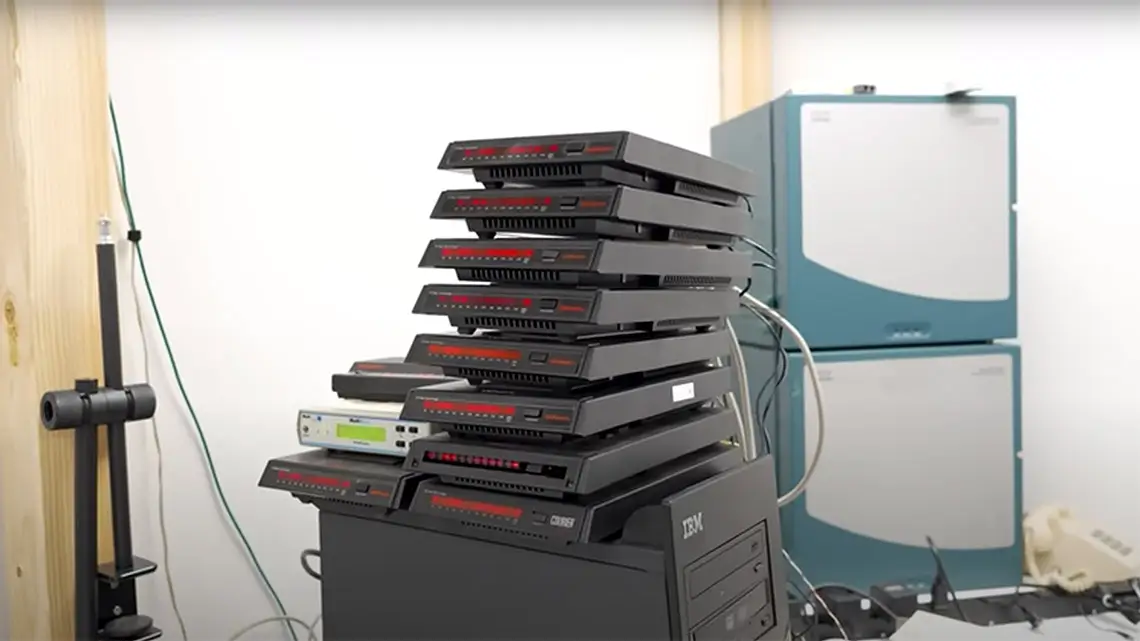 Från pip till rekordfart: Uppringt internet når 668 Kbit/s