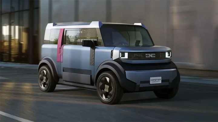 Dacia presenterar Hipster Concept – en minimal elbil för vardagslivet