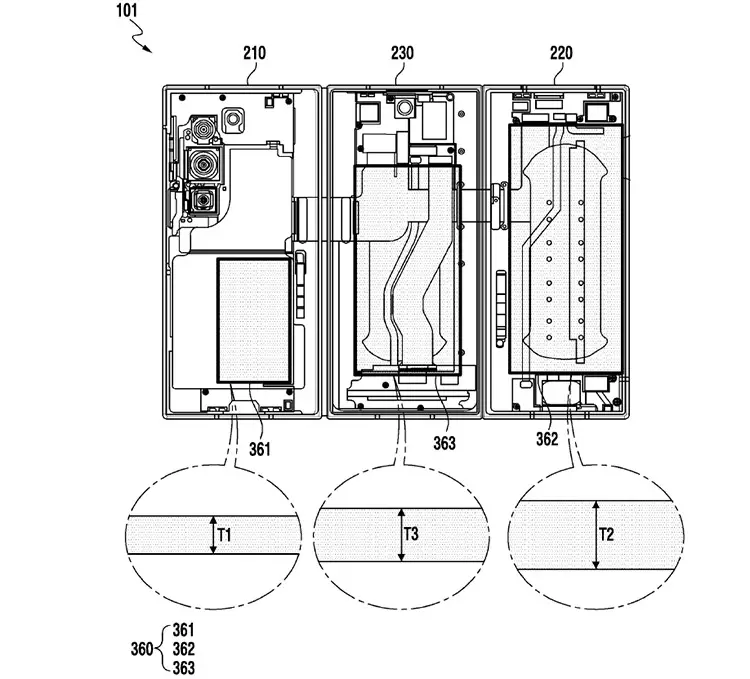 Samsung förbereder vikbar mobil med tre (!) batterier