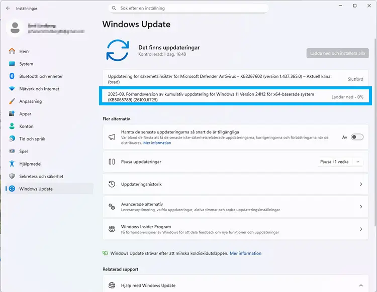 Microsoft bekräftar: Windows 11 25H2 blir snart tillgänglig via WSUS
