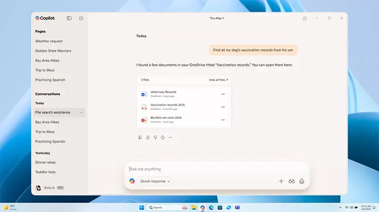 Windows Copilot blir kraftfullare – skapar Office-dokument och kopplar till Gmail