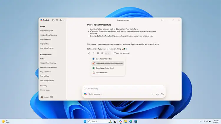Windows Copilot blir kraftfullare – skapar Office-dokument och kopplar till Gmail